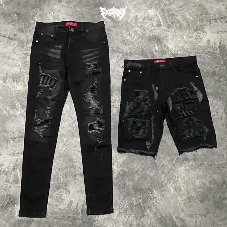 PROMO CUCI GUDANG LANGSUNG ATC.. [RUCAS SEASON 8] RUCAS CAVIAR LEATHER BIKER - SHORTS & DELIVERY II 