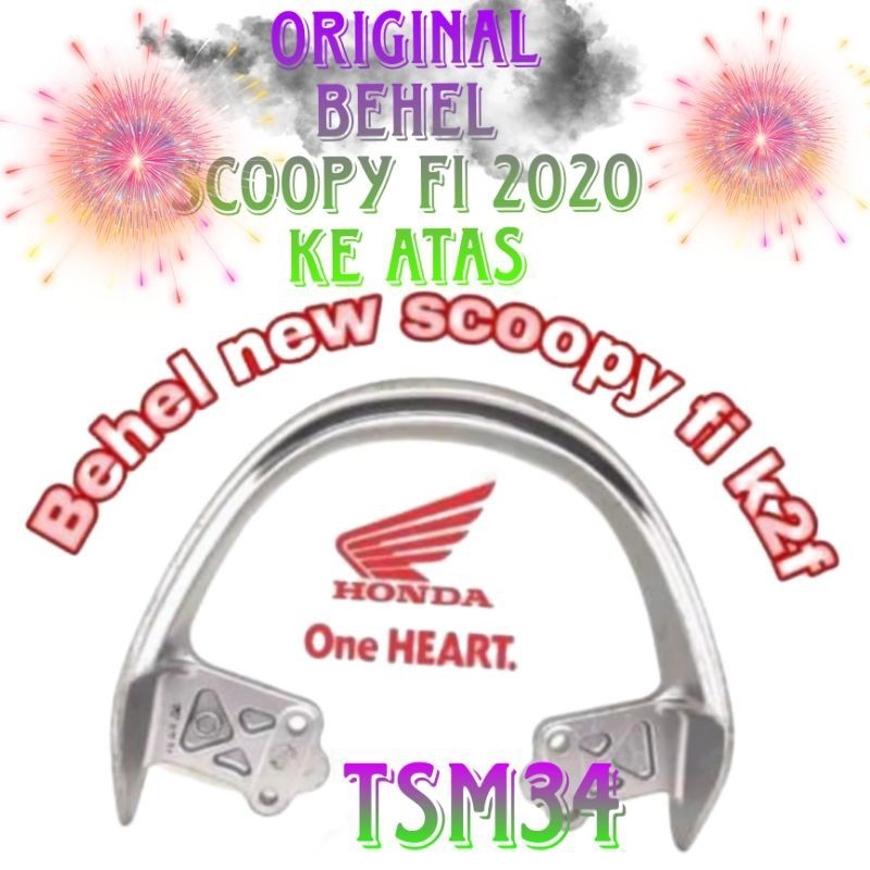 behel behel Scoopy fi esp 2020-2021 warna silver original K2F