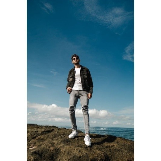BIG RAMADHAN SALE flas sale Weird Jeans - Sky Grey - Celana Jeans