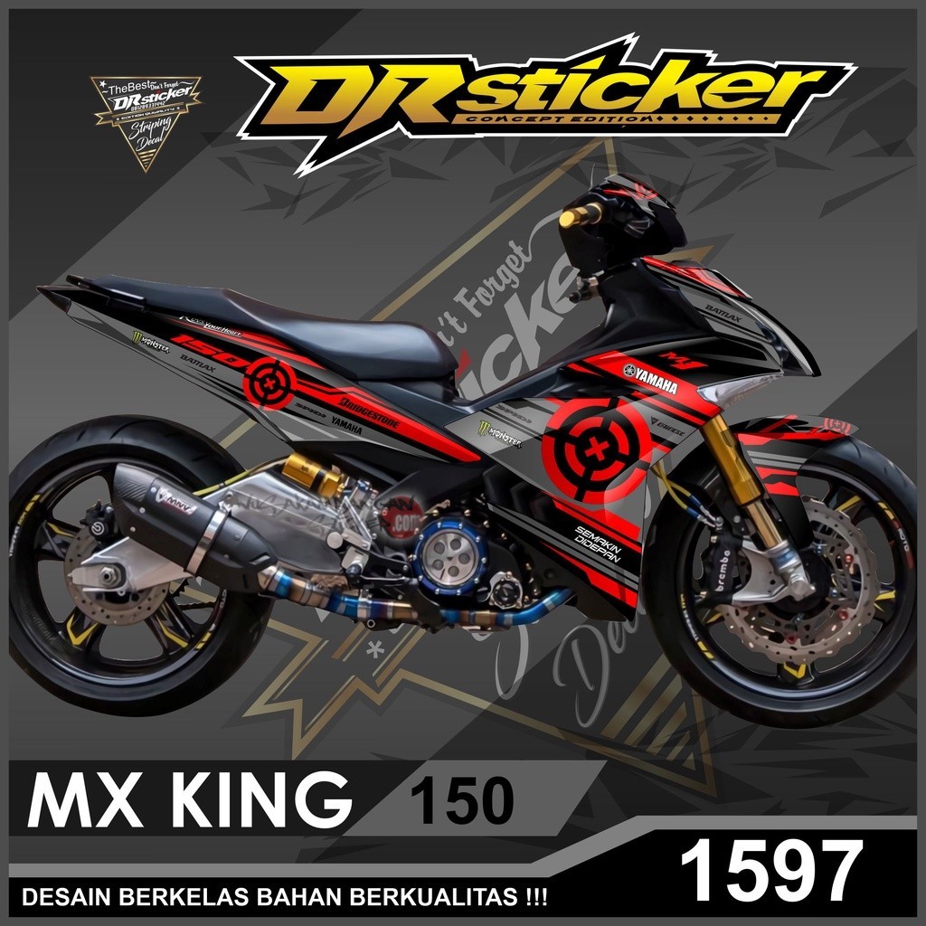 Decal Costum Sticker MX KING Full Body Desain Vektor Hayabusa Ready Stok Stiker Dekal Choose Laminas