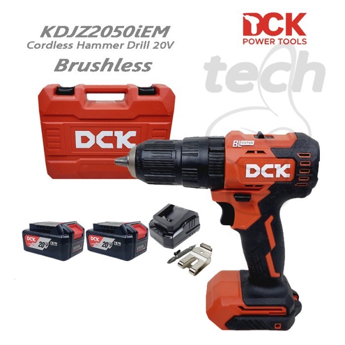 Mesin Bor Tembok Baterai Cordless Impact Drill DCK KDJZ2050iEM