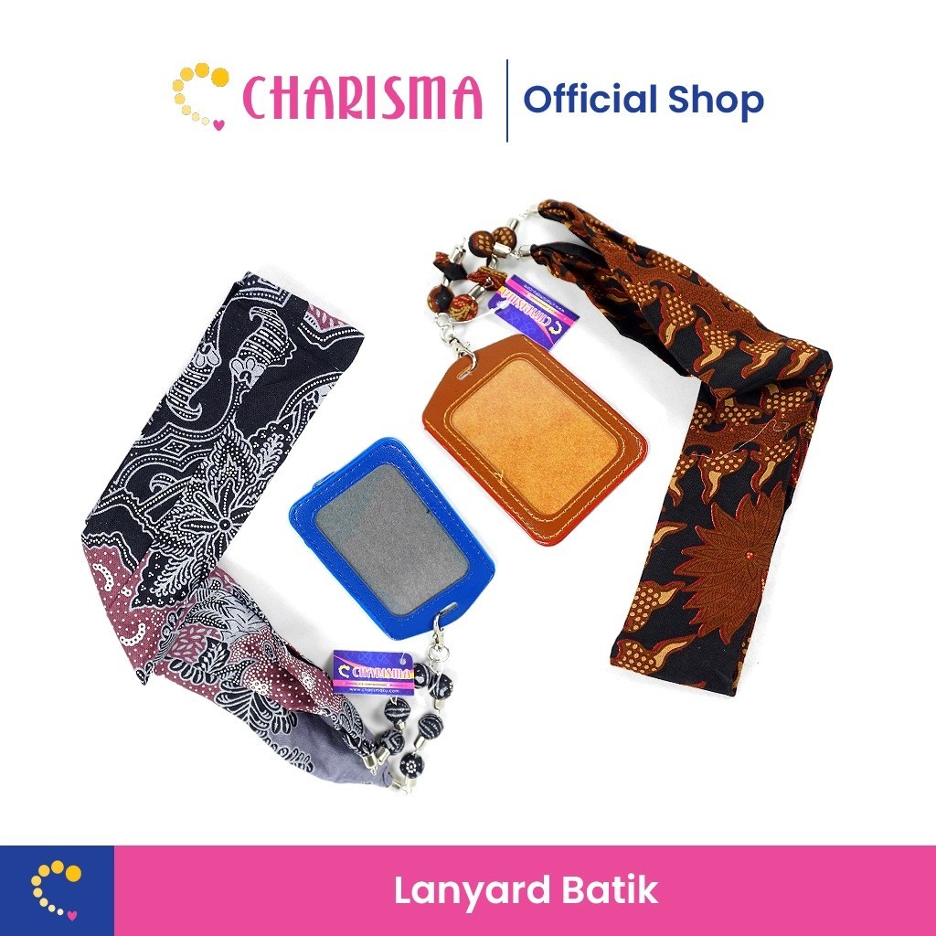 

Charisma Kalung Batik Wayang - Gantungan ID Card Printing/ Lanyard/ Name Tag Motif Batik