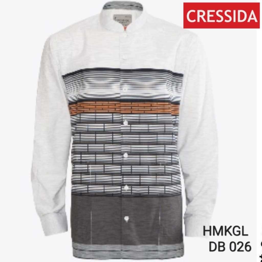 gof CRESSIDA KOKO Pakaian Pria Atasan Baju Muslim Kemeja Hem Reguler Original Lengan Panjang