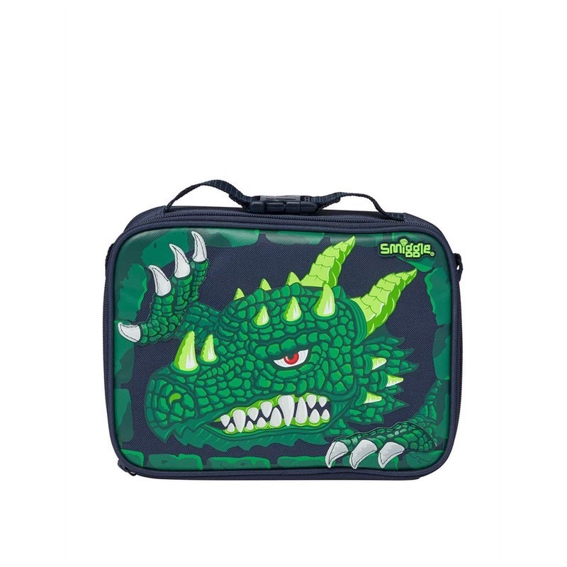 Smiggle Hi There Oblong Attach Lunchbox Green