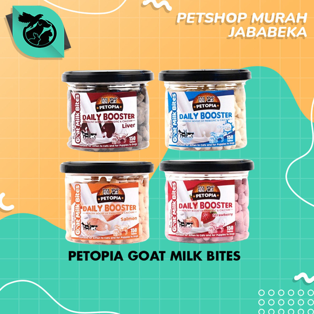 Suplemen Kalsium Kucing Anjing Petopia Goat Milk 150 Gram