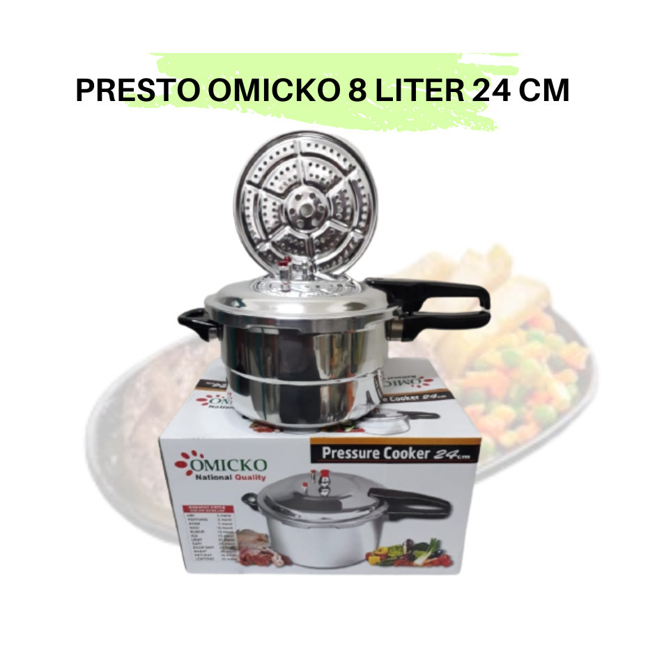 PANCI PRESTO OMICKO 8 LITER Panci Presto8 Liter Presto 24 CM