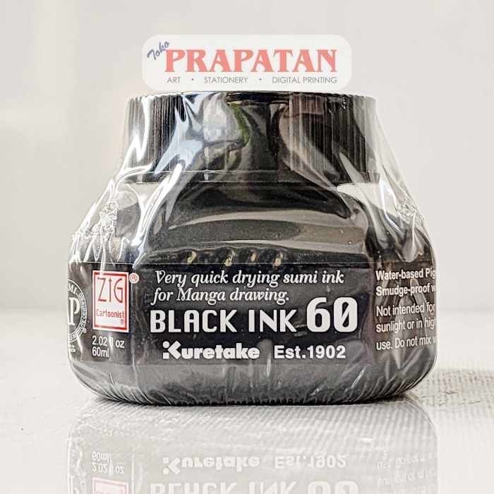 

Zig Kuretake Sumi Black Ink 60 | Manga Ink - BLACK CNCE104-6 -YY41