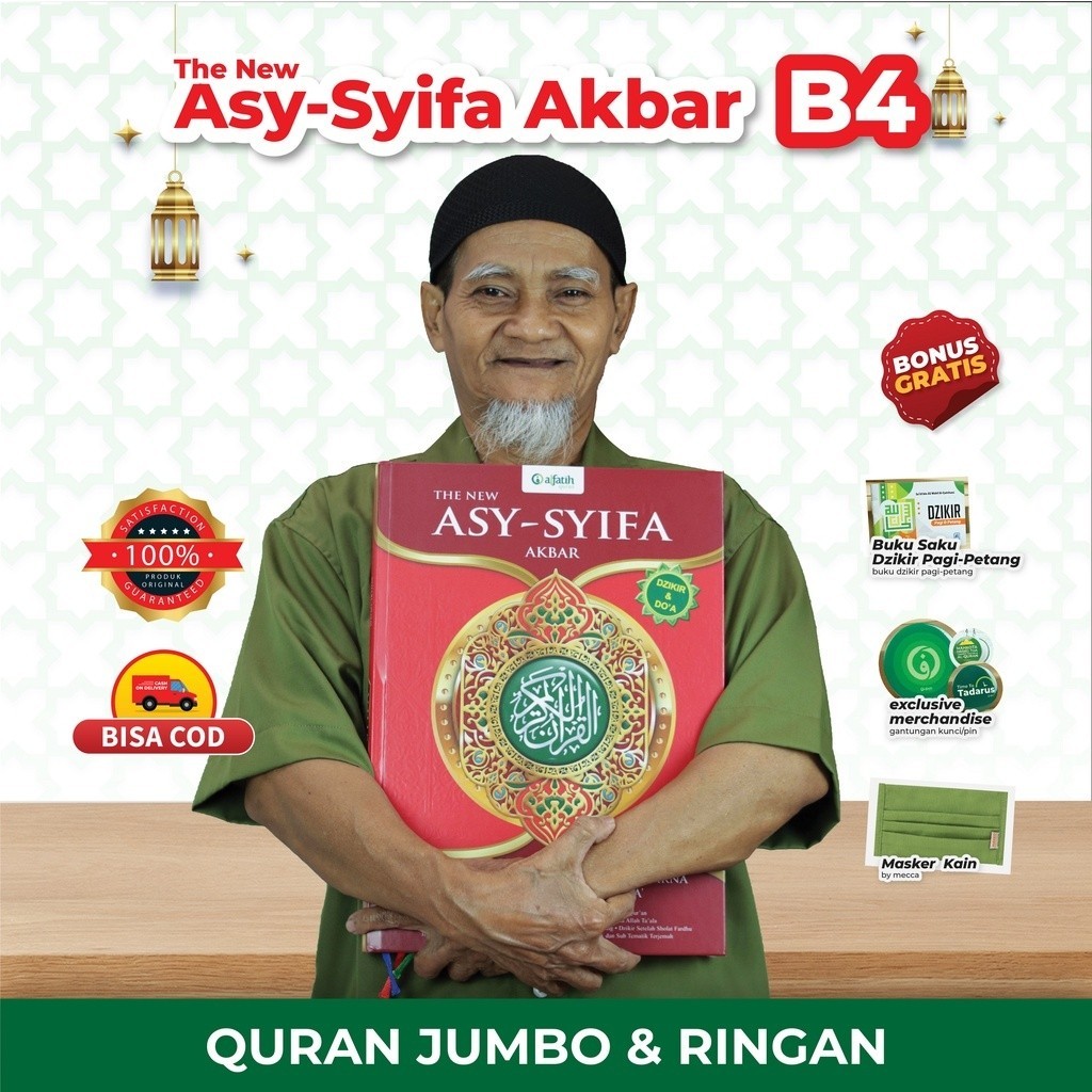 Al-Quran Jumbo Latin Perkata Terjemah Asy-Syifa Akbar B4
