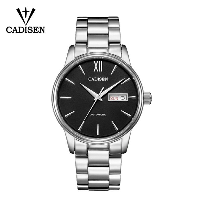 CADISEN Brand Watch for Men NH36A Movement Automatic Watch Luxury Men Dual Calendar Sapphire Crystal