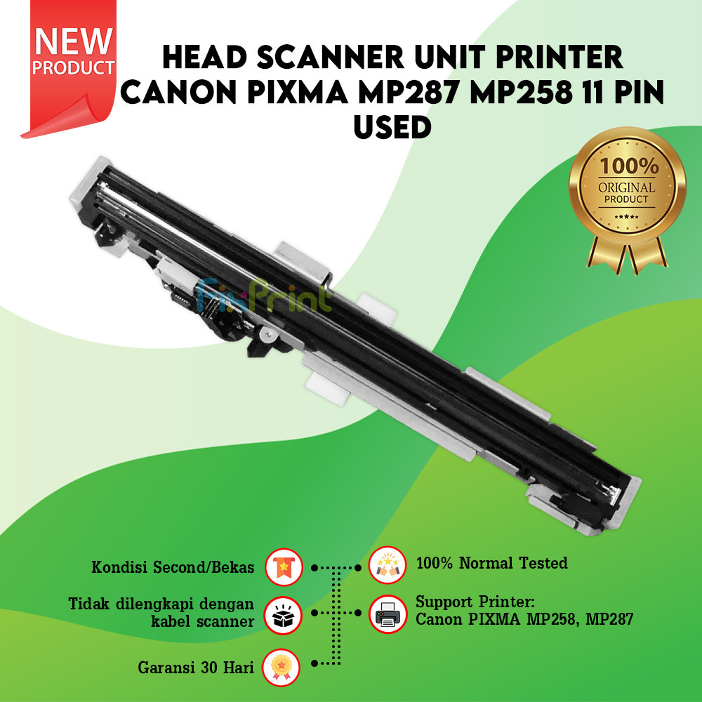 Head Scanner Unit Printer Canon PIXMA MP287 MP258 11 Pin Tanpa Kabel Scanner