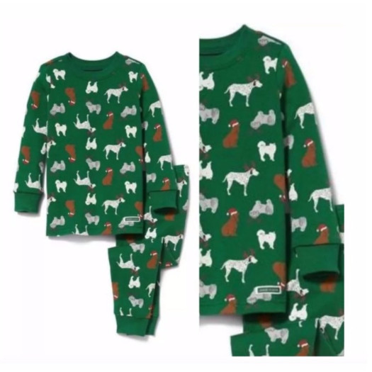 PIYAMA BAJU SETELAN GREEN ANIMALS JANIE AND JACK ANAK LAKI LAKI