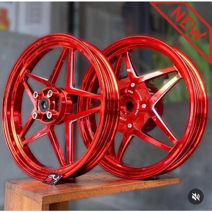 Velg Racing VND V Speed GEN 1/2 Ring 14 Vario 125 150 ukuran 185 215 Oren Ori VND