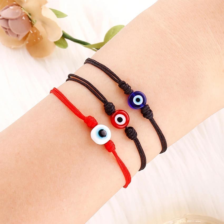 Gelang Beruntungan Evil Eye Gaya Turki Blue