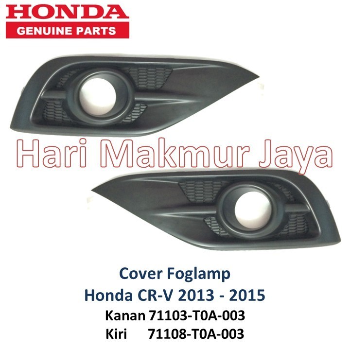 Cover Fog Lamp Kanan Kiri Honda CR-V CRV GEN4 2013 2014 2015 tutup lampu kabut garnish Asli ori CRV 