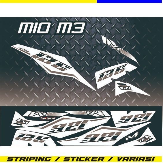 COD / STRIPING YAMAHA ALL MIO M3 125 VARIASI STIKER MIO M3 VARIASI LIS MOTIF SIMPLE STRIPING M3 MIO 