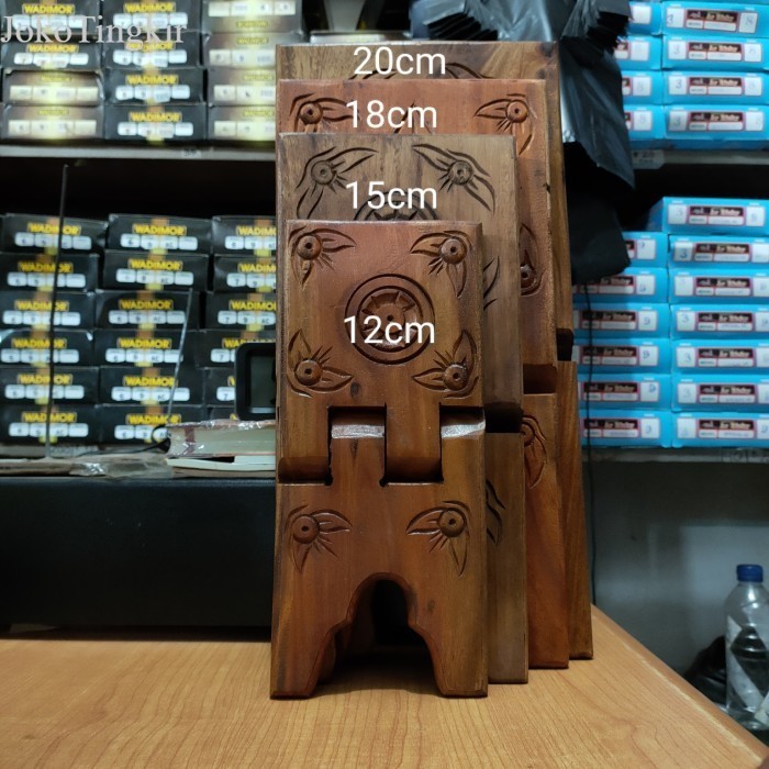 

rekal kayu ceplok 18cm | tatakan al qur'an murah