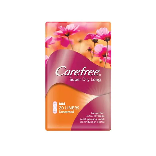 CAREFREE SUPER DRY LONG UNSCENTED 20 S