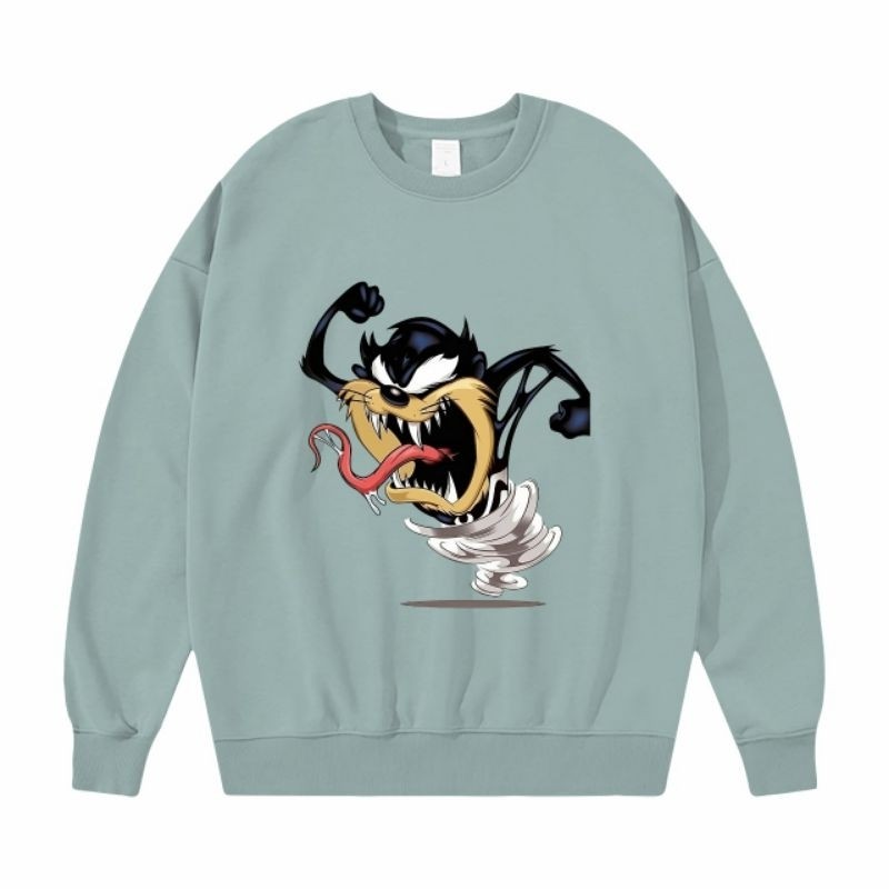 Tazmania Sweater Anak Perempuan 5-15thn Crewneck Anak Laki-laki Jaket Anak Perempuan TAZMANIA