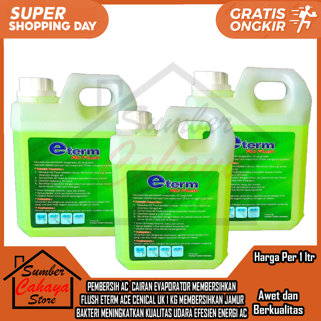 Eterm Cairan Pembersih Evaporator Ac  Flush Eterm Ace Cenical Uk 1 Kg Air Conditioner Cleaner Premiu
