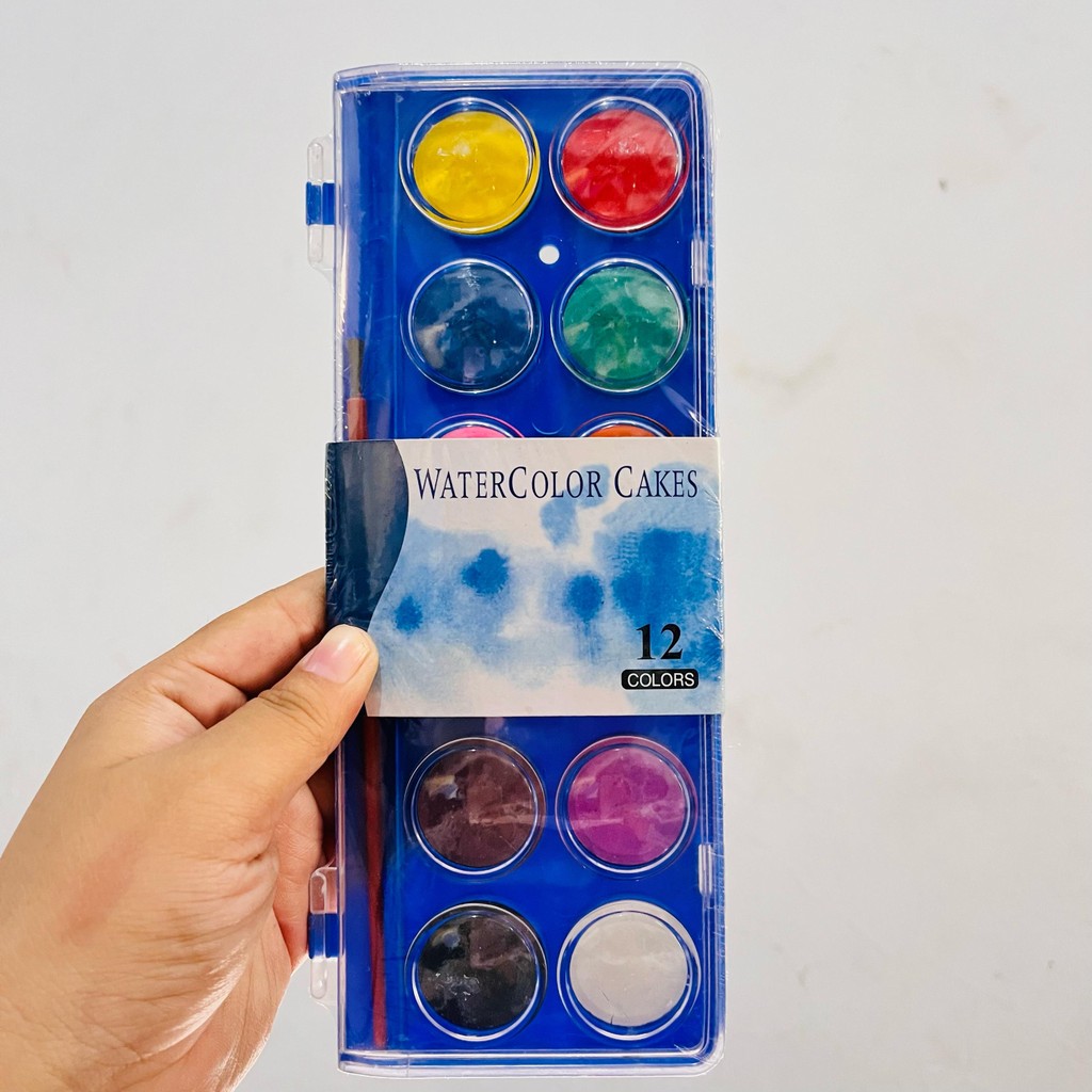 

Water Colour Painting / Cat Air 12 Warna / Watercolour Cat Air Lukis / Alat Menggambar / Alat Melukis
