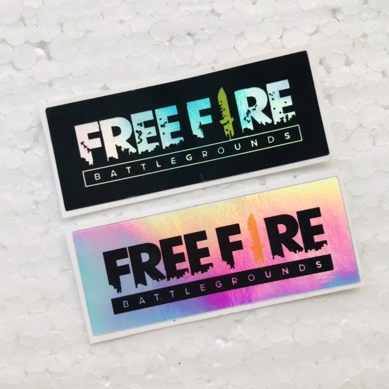 

Sticker Free Fire Hologram Laminasi Glossy