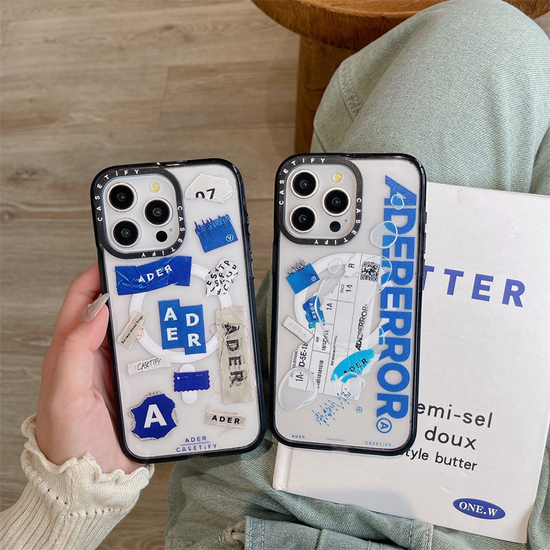 ч 【Byeon Wooseok ADER Error Stickers】CASETIFY Acrylic Magnetic Phone Case For iPhone 15 Pro Max 14 1