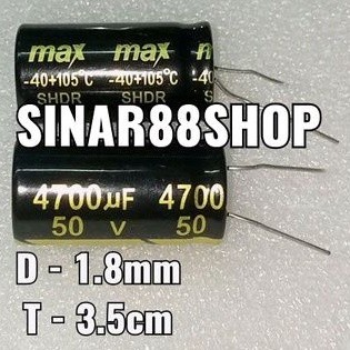 ELCO 4700UF 50V 4700UF/50V Cap 4700 50V MAX KAPASITOR