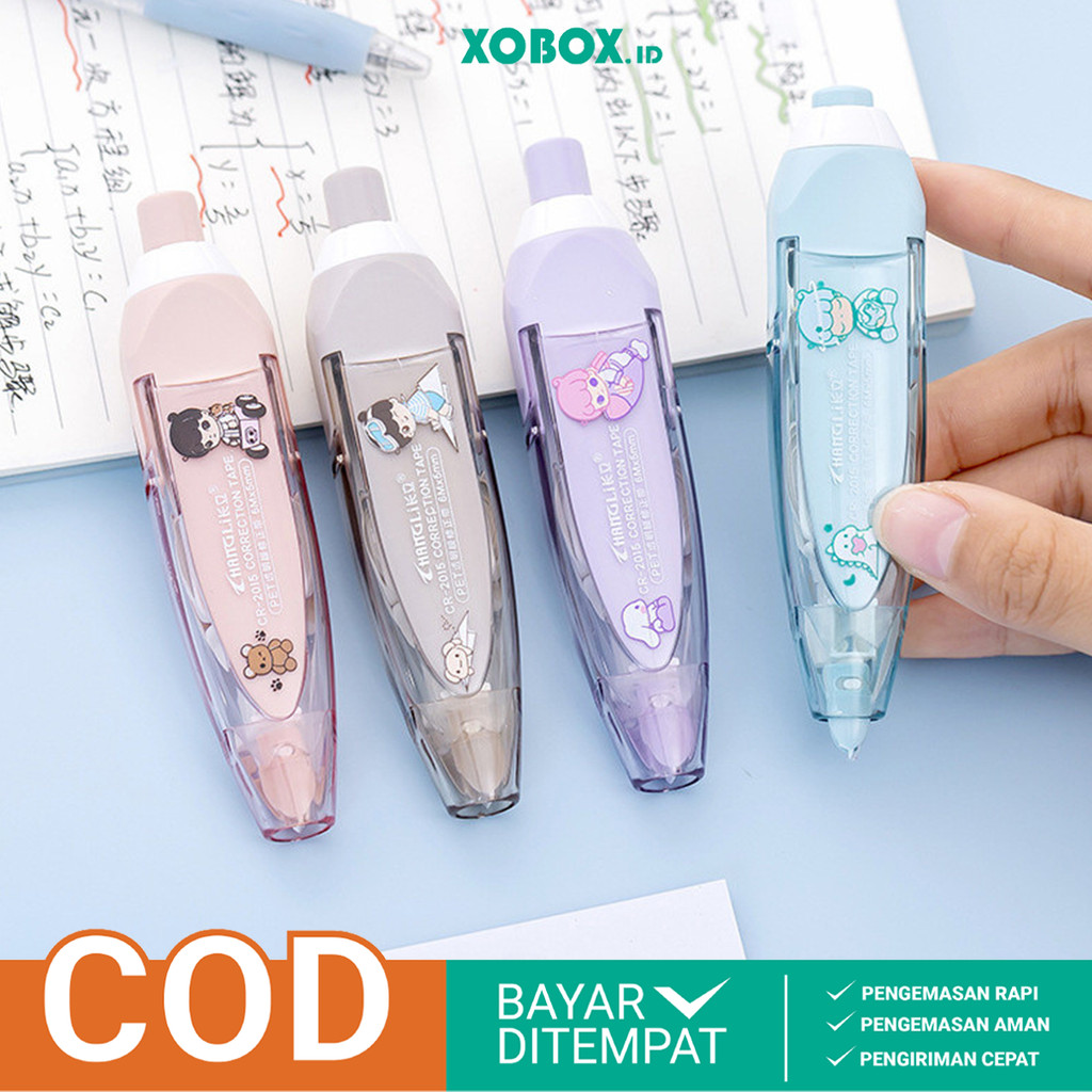 

Tipe X Kertas 6meter Correction Tape Pita Koreksi Penghapus Pena Karakter ATK3004