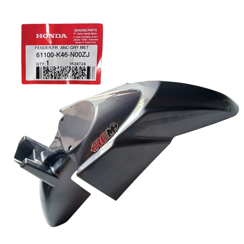 61100-K46-N00ZJ SELEBOR SLEBOR SPAKBOR DEPAN HONDA VARIO 110 F1 WARNA GREY ORI ORIGINAL ASLI
