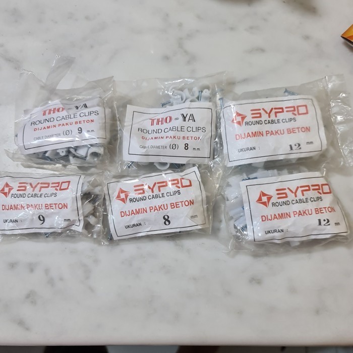 klem kabel no 9 , klem kabel 9mm , paku klem kabel
