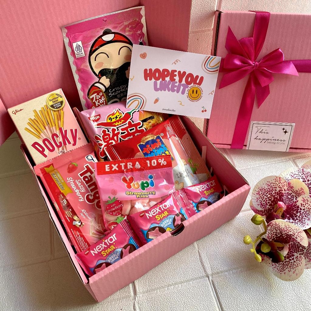 

Hampers Lebaran Idul Fitri Valentine Murah Unik Lucu Keren /Hampers Snack Ulang Tahun Gift Box Wisuda Kado Sempro Hadiah Lebaran