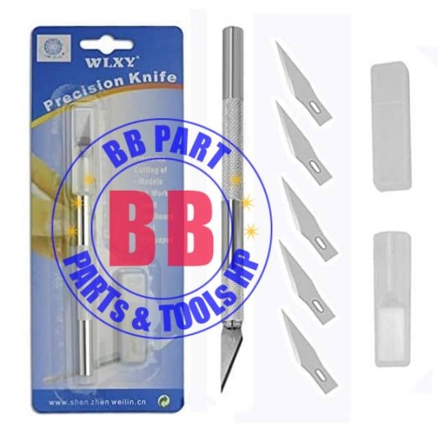 

WLXY 9309 Gagang Pisau Cutter + Refill untuk Servis IC / Ukir Precision Knife Set ( 1006273 ) - BBpart