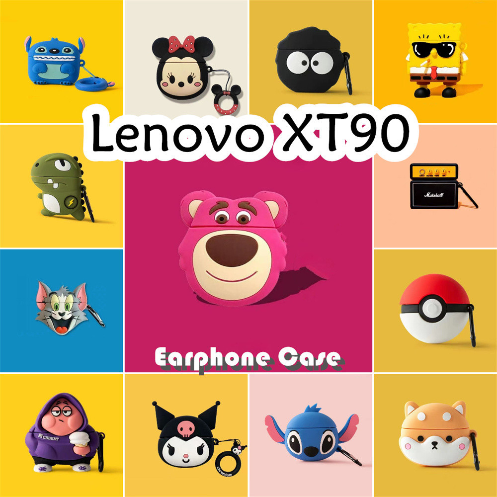 【inovasi】Untuk Lenovo XT90 Case Trendi Kartun Naga Petir Soft Silicone Kasus Telpon telinga Earphone