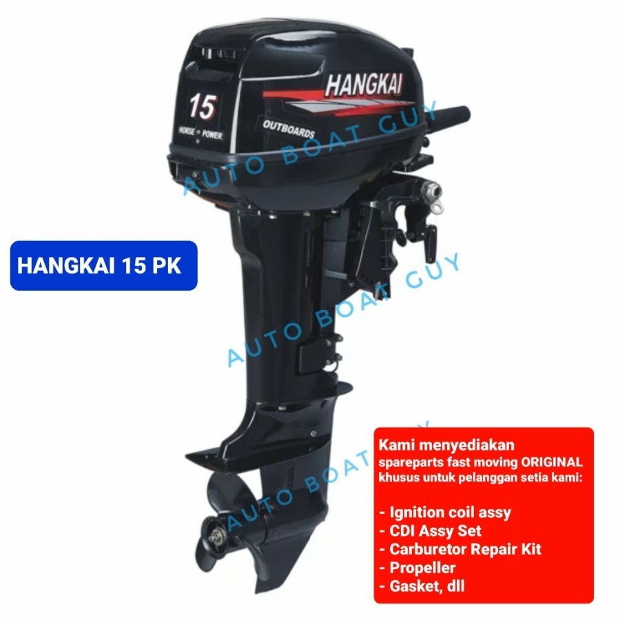 Mesin Tempel Outboard Perahu Hangkai 15 PK HP Kompatibel Yamaha Parsun