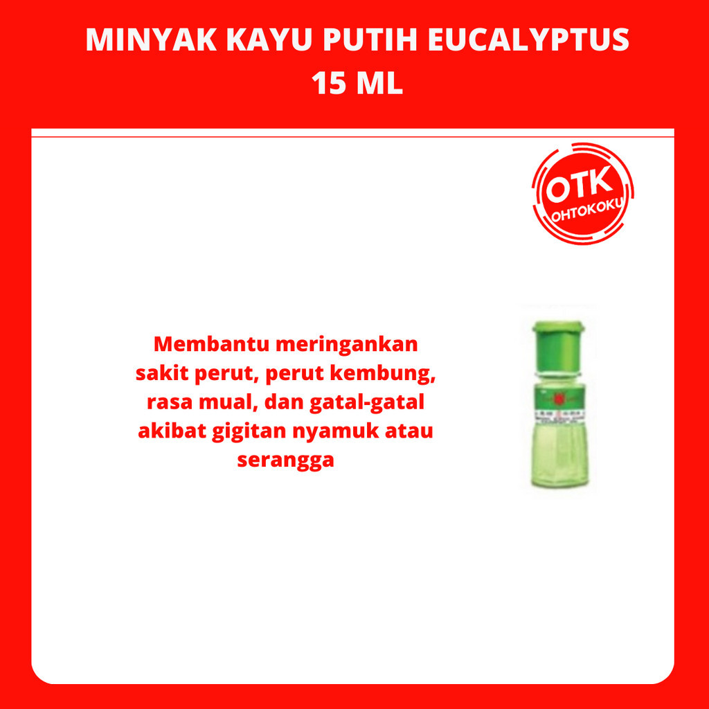 

Cap Lang Minyak Kayu Putih 15ml - Pereda Kembung dan Masuk Angin Mual