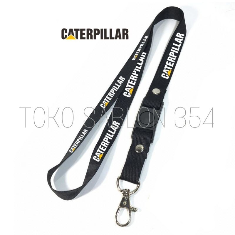 

Gantungan kunci CATERPILLAR putih tali lanyard gantungan leher id card name tag COD By Ews.co