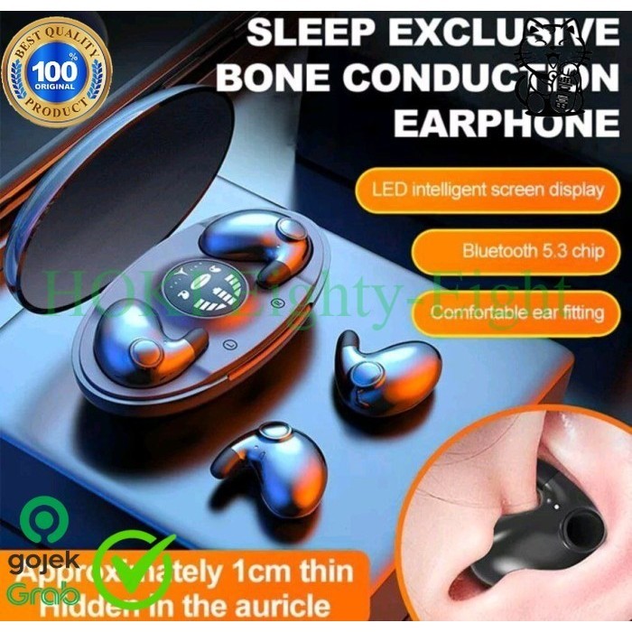 invisble SLEEP WIRELESS EARPHONE WATERPROOF PREMIUM EE