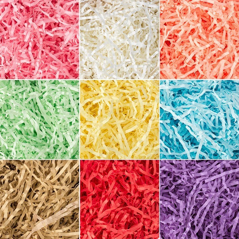 

(HASANS FLORIST)[1 Bungkus] Kertas Cacah Warna Warni / Kertas Serut Packaging / Shredded Paper / Gift Box Filler / Decoration Paper Thread
