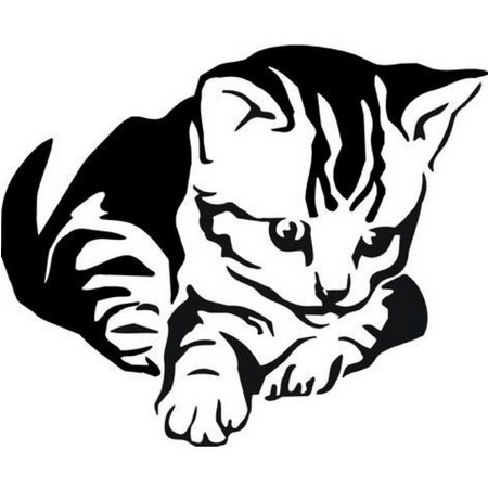 STICKER MOBIL/STICKER CUTTING KUCING UNTUK KACA MOBIL BELAKANG