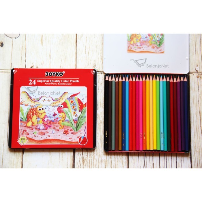 

PROMO!! -Pensil Warna Joyko Kaleng 24 Color