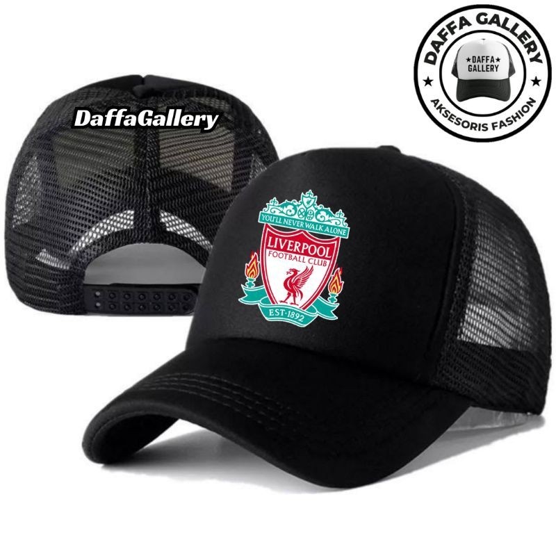 Daffaa Gallery Topi Trucker LIVERPOOL - Topi Distro LIVERPOOL Logo - Topi LIVERPOOL Premium - Topi P
