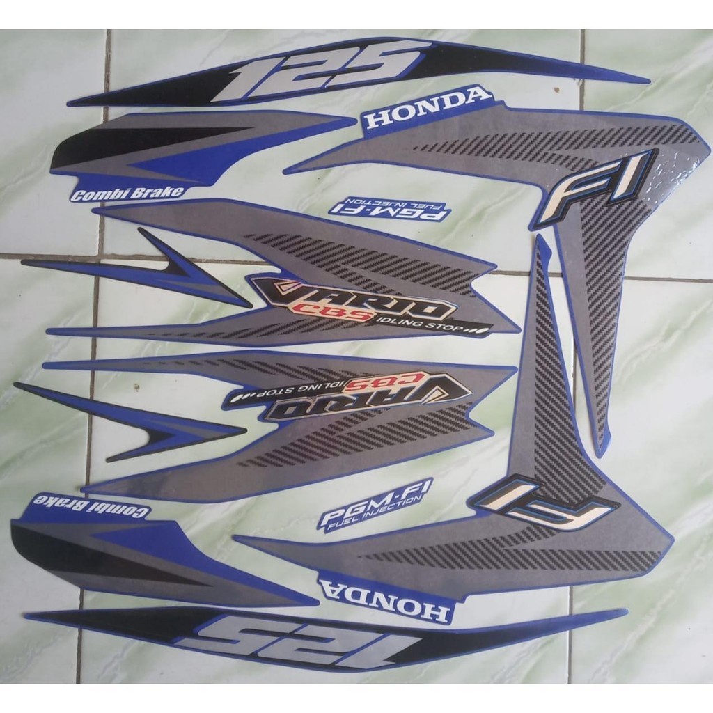 stiker striping ori motor honda vario cbs 125 2013