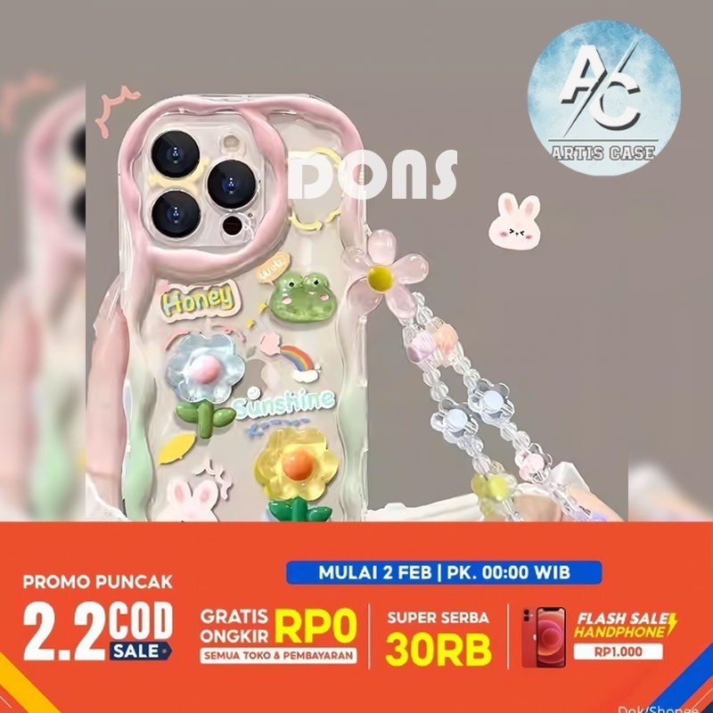 ARTIS (SG-01) SOFTCASE SILIKON SUDAH + GANTUNGAN LUCU FOR REDMI NOTE 12 4G REDMI NOTE 11 PRO REDMI N