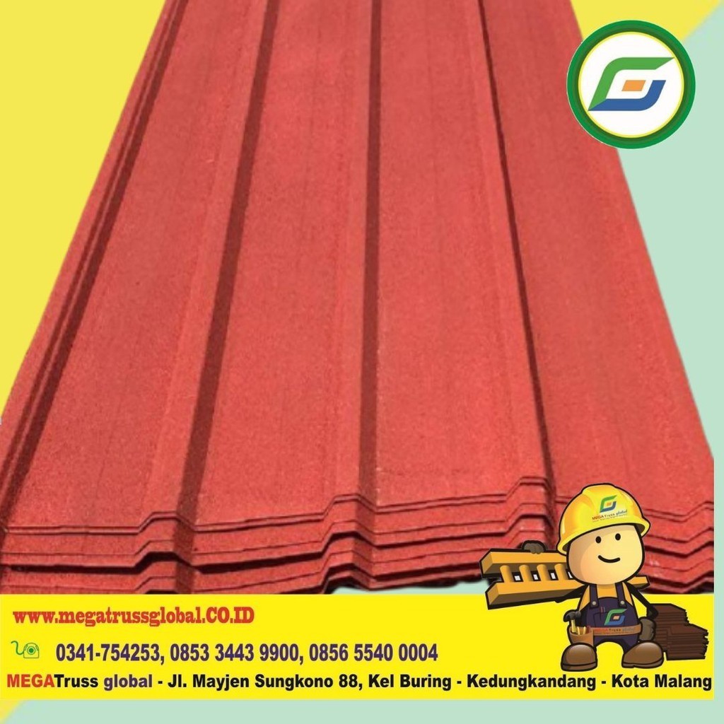 Atap Spandek Pasir 0.25 dan 0.3 mm-KR5 -Atap galvalum- material bahan bangunan Termurah dan berkuali