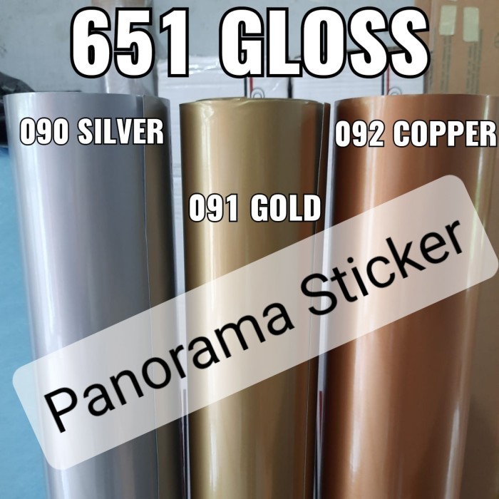 Sticker Oracal 651 MATT / GLOSS (Warna Silver, Gold, Copper) - Silver Doff