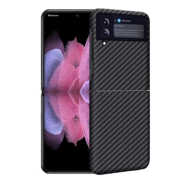 Casing SAMSUNG GALAXY Z FLIP3 5G FLIP 3 Case Kevlar Carbon Original Sarung Hp