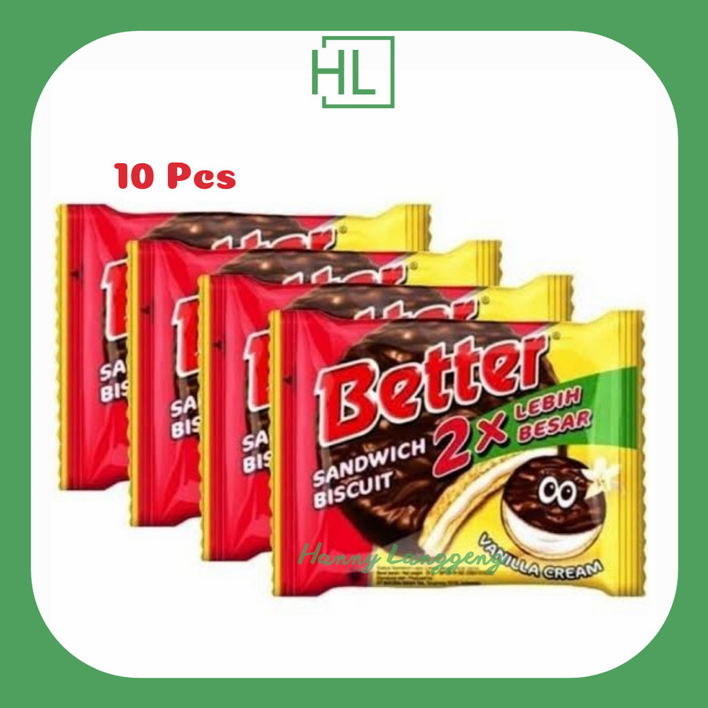 

[HL] Better Cokelat Vanilla 1 Renceng 10Pcs