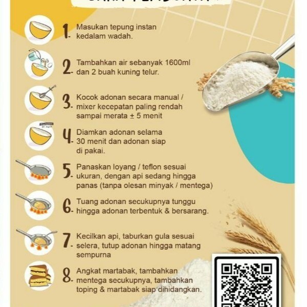 

Tepung instant / tepung premix / tepung adonan martabak manis 1kg