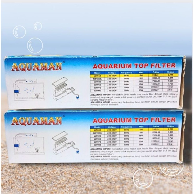 Pompa box filter aquarium AQUAMAN BOX FILTER WP 650