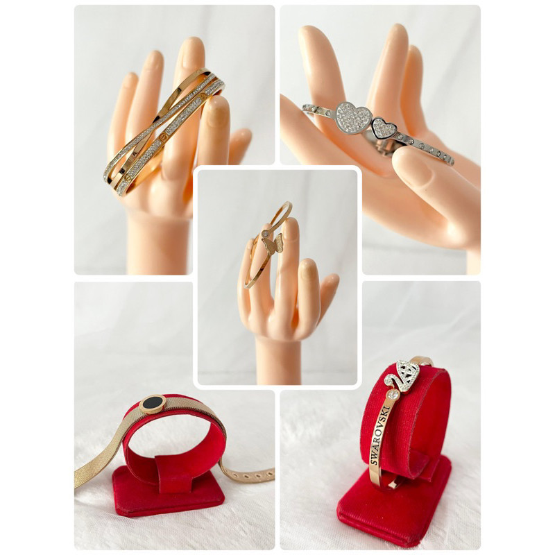GELANG WANITA BANGKOK TITANIUM ASLI ANTI KARAT KUALITAS PREMIUM